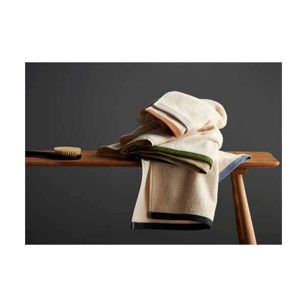 Hnědo-béžový bavlněný ručník 50x100 cm Contrast – Södahl-image-2