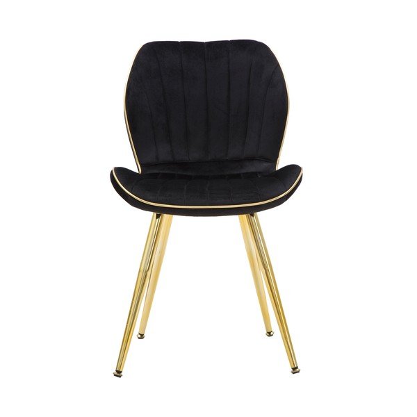 Sada 2 černých polstrovaných jídelních židlí Mauro Ferretti Paris-image-2