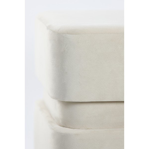 Krémový sametový taburet Piazza – Light & Living-image-3