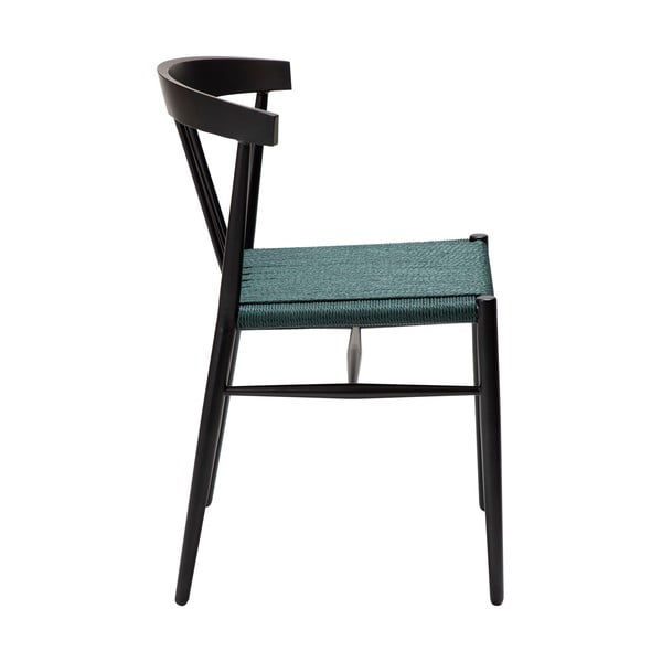 Černo-tyrkysová jídelní židle Sava – DAN-FORM Denmark-image-3