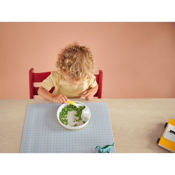 Plastové dětské lžičky v bílé a světle zelené barvě v sadě 2 ks Little farm – Mepal-image-4