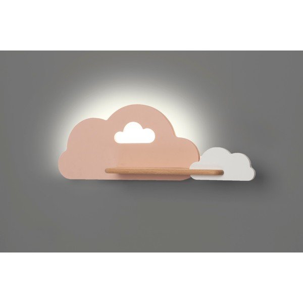 Bílo-růžové dětské svítidlo Cloud – Candellux Lighting-image-2