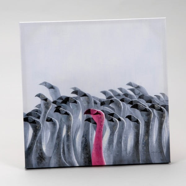 Obraz na plátně Flamingo, 60x60 cm