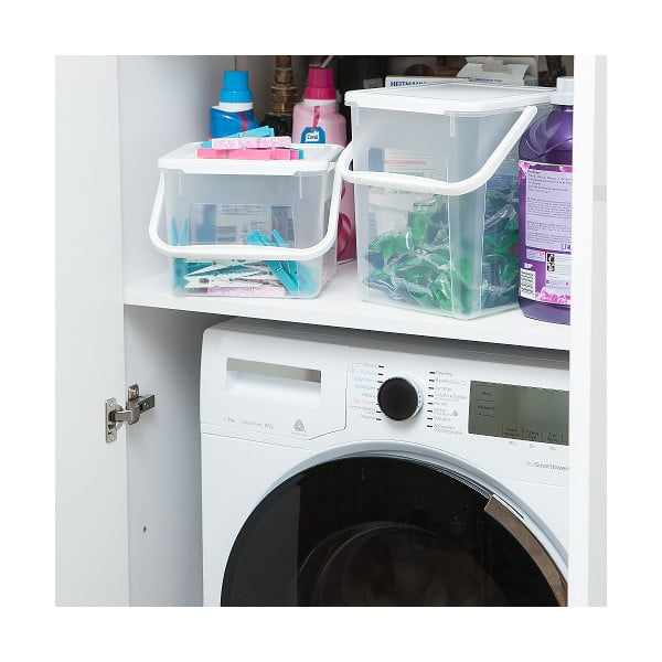 Plastový úložný box s víkem 23x24x27 cm – Rotho-image-1