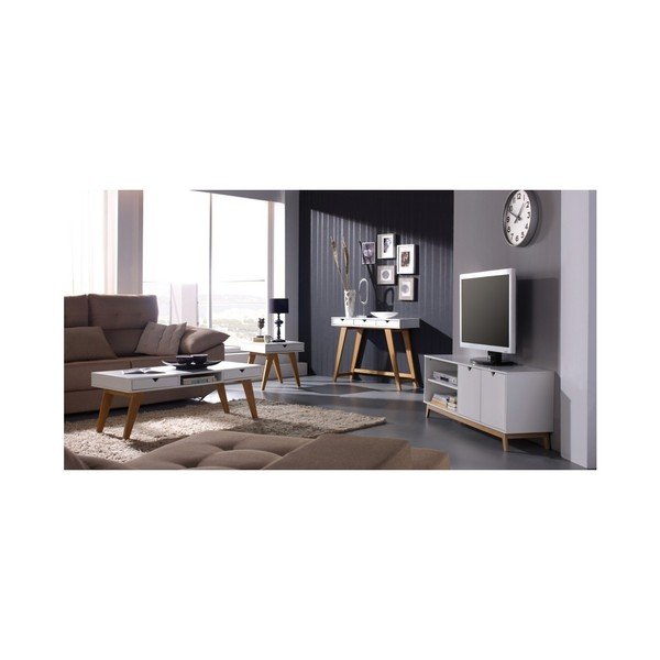 Bílá TV komoda Marckeric Gaudi-image-1