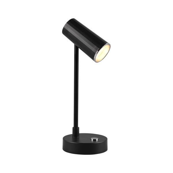 Leskle černá LED stmívatelná stolní lampa (výška 28 cm) Lenny – Trio-image-3