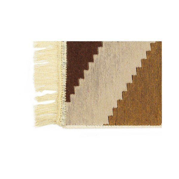 Hnědý koberec ZigZag Brown, 80 x 150 cm-image-1