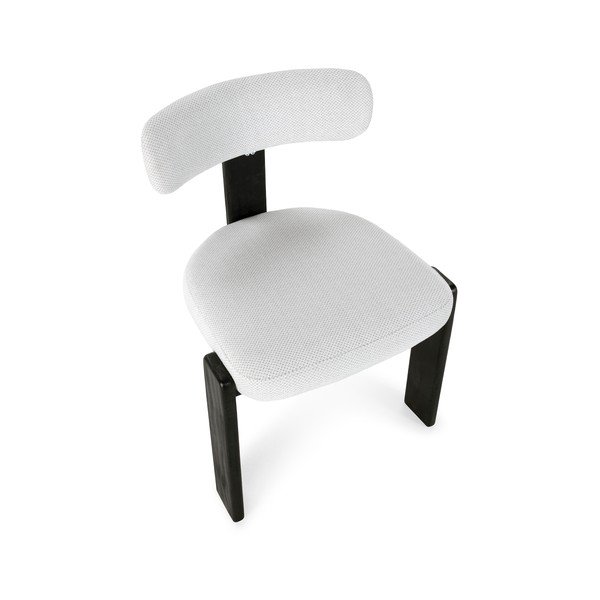 Černé/světle šedé čalouněné jídelní židle v sadě 2 ks Nadia – MOME-image-4