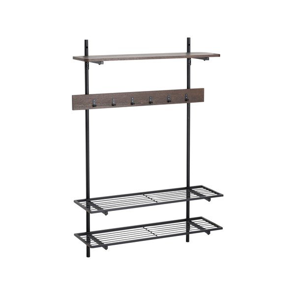 Hnědá kovová předsíňová sestava 100x150x25 cm Gilda – Ellos Home
