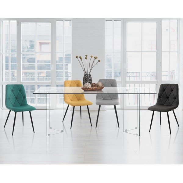 Skleněný jídelní stůl 90x180 cm Kaya – Tomasucci-image-1