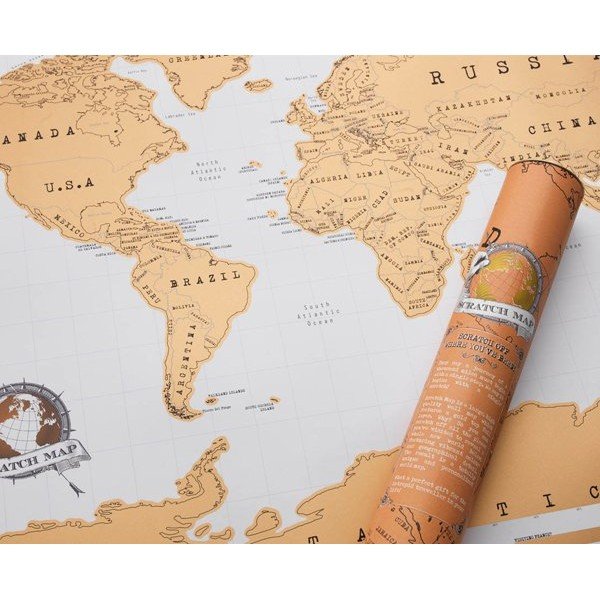 Stírací mapa světa Luckies of London-image-1