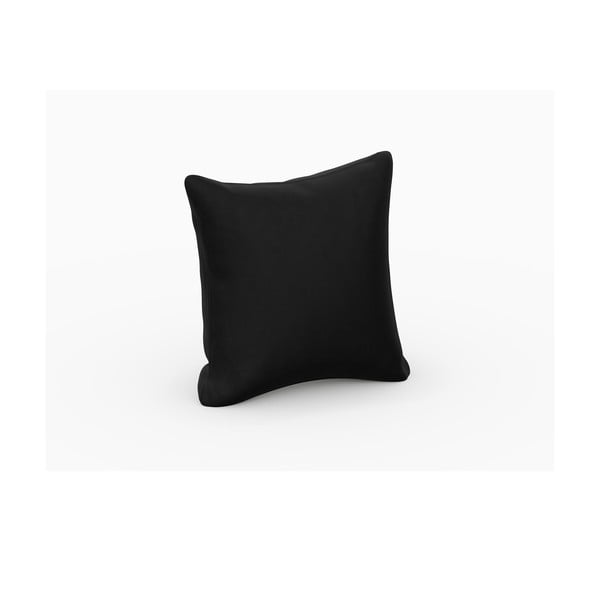 Černý sametový polštář k modulární pohovce Rome Velvet - Cosmopolitan Design-image-1