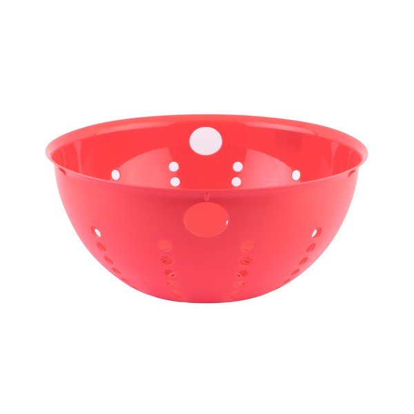 Červený plastový cedník Tantitoni Candy, ⌀ 28 cm