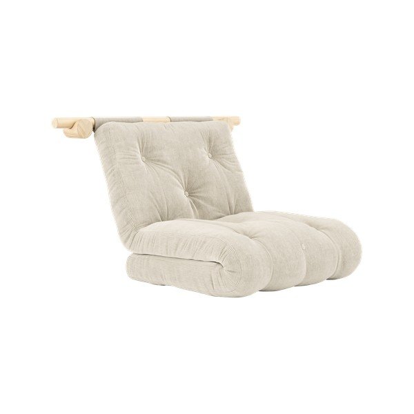 Krémové manšestrové křeslo Hooked – Karup Design