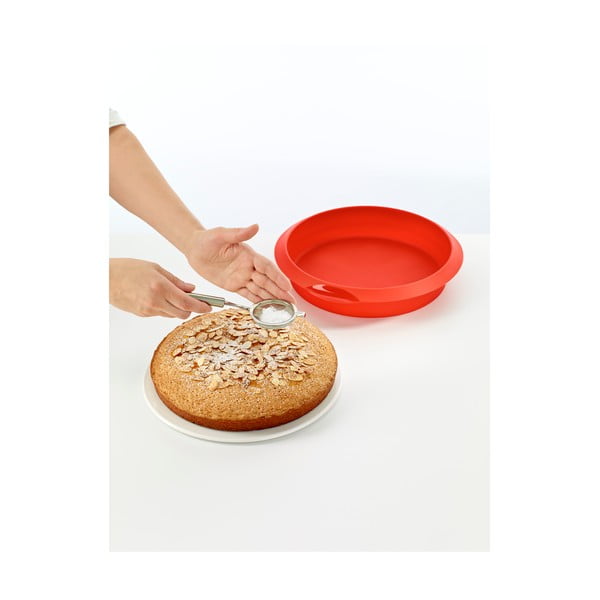 Červená silikonová forma na pečení Lékué, ⌀ 24 cm-image-4
