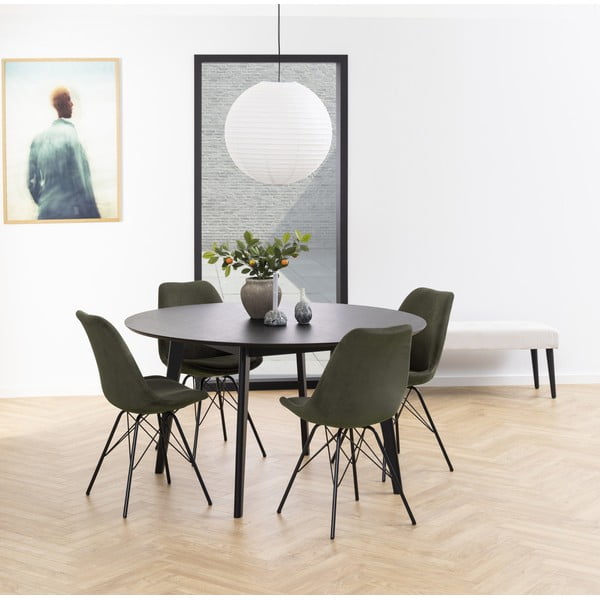 Tmavě zelená jídelní židle Eris - Actona-image-1