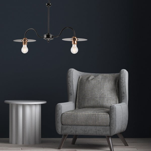 Černé závěsné svítidlo - LAMKUR-image-2