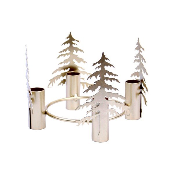 Kovový adventní svícen Trees – Ego Dekor