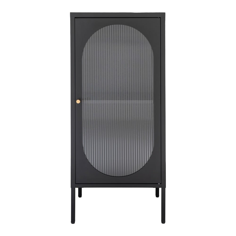 Černá kovová vitrína 50x110 cm Adelaide – House Nordic