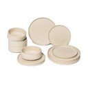 12dílná sada krémového kameninového nádobí Bonami Selection Malia
