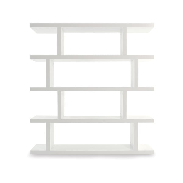 Bílá matná knihovna 163x172 cm Step - TemaHome
