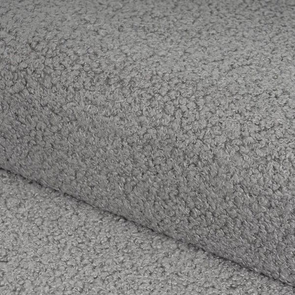 Šedý taburet z textilie bouclé Folding – Casa Selección-image-1