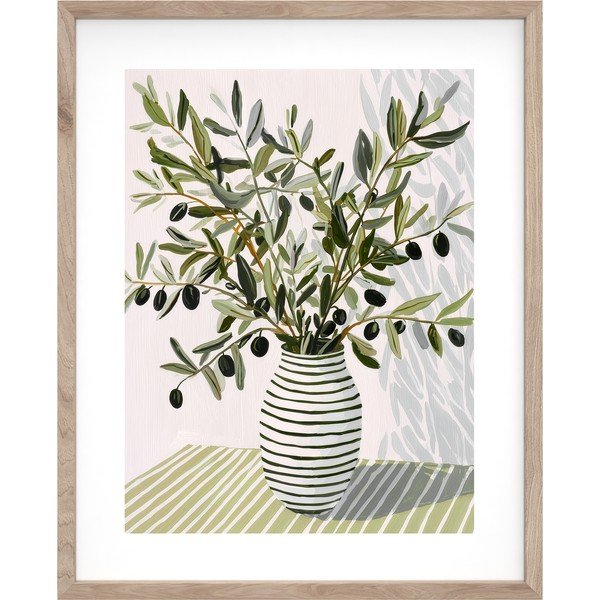 Tištěný obraz s rámem 40x50 cm Olive Bunch II – Styler