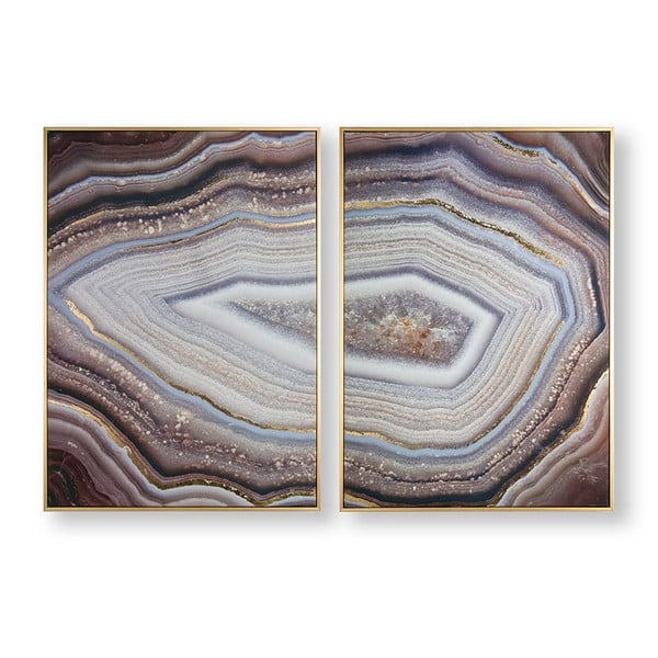 Sada 2 obrazů Graham & Brown Glamorous Gems, 50 x 70 cm