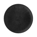Černý kameninový talíř Bloomingville Neri, ø 18 cm