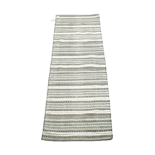 Koberec Stripes 70x200 cm, černobílý