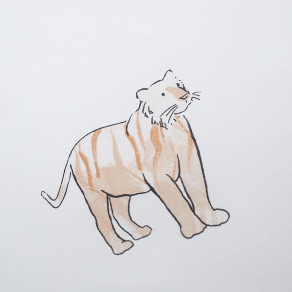 Bílé napínací bavlněné dětské prostěradlo do postýlky 70x140 cm Zoo Animals – Bianca-image-2