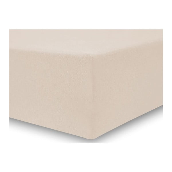 Béžové elastické prostěradlo DecoKing Nephrite, 140/160 x 200 cm-image-2