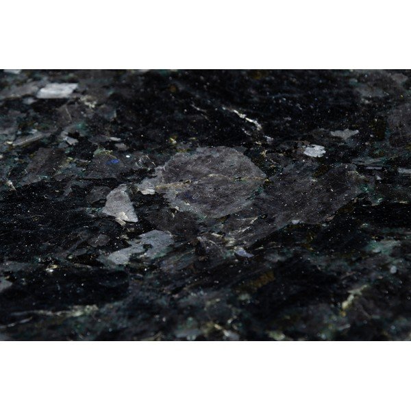 Černý žulový stolek s podnožím ve zlaté barvě RGE Crystal, ⌀ 50 cm-image-1