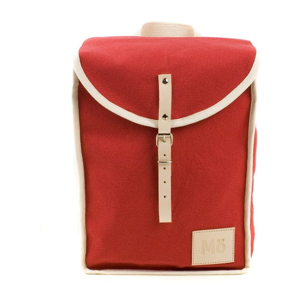 Červený batoh s béžovým detailem  Mödernaked Red Heap