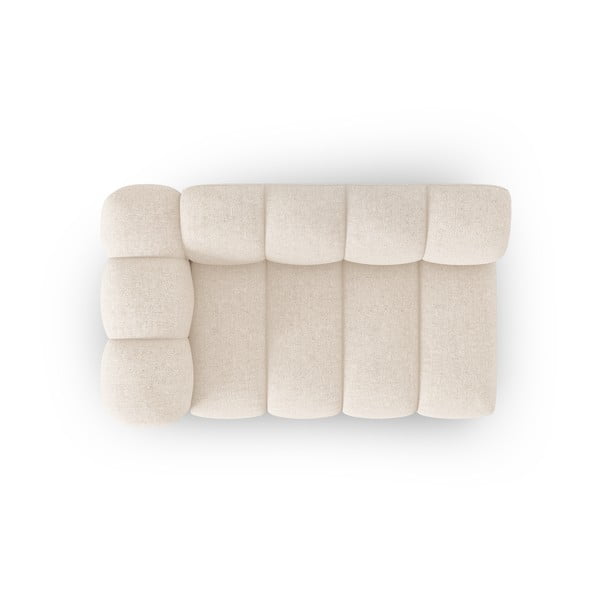 Krémový modul pohovky (levý roh) Lupine – Micadoni Home-image-3