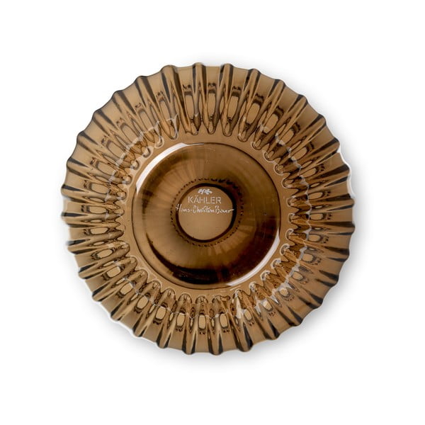 Hnědá skleněná váza Kähler Design Hammershøi, výška 14 cm-image-3