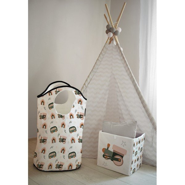 Látkový dětský úložný koš Little House - Butter Kings-image-1