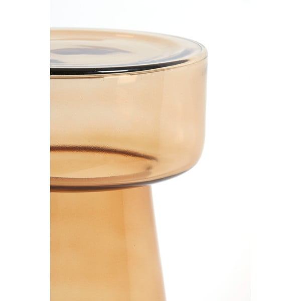 Skleněný kulatý odkládací stolek ø 30 cm Dakwa – Light & Living-image-4