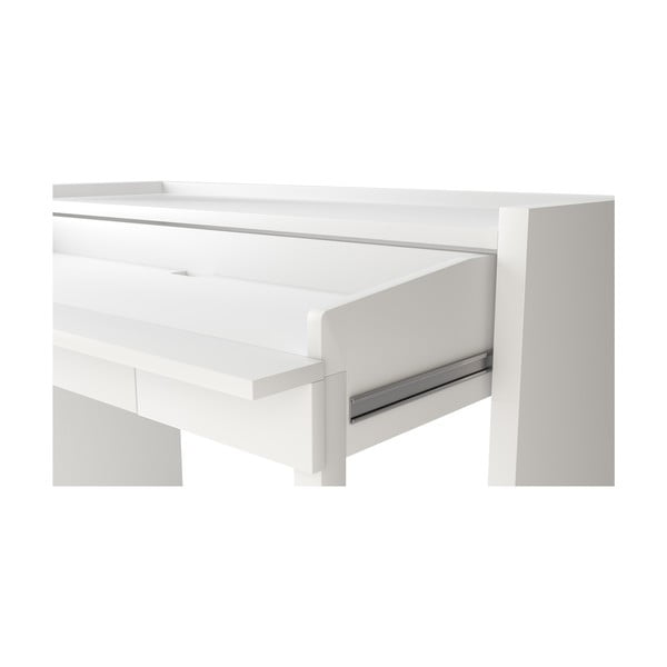 Pracovní stůl s bílou deskou 36x110 cm Mel – Woodman-image-3