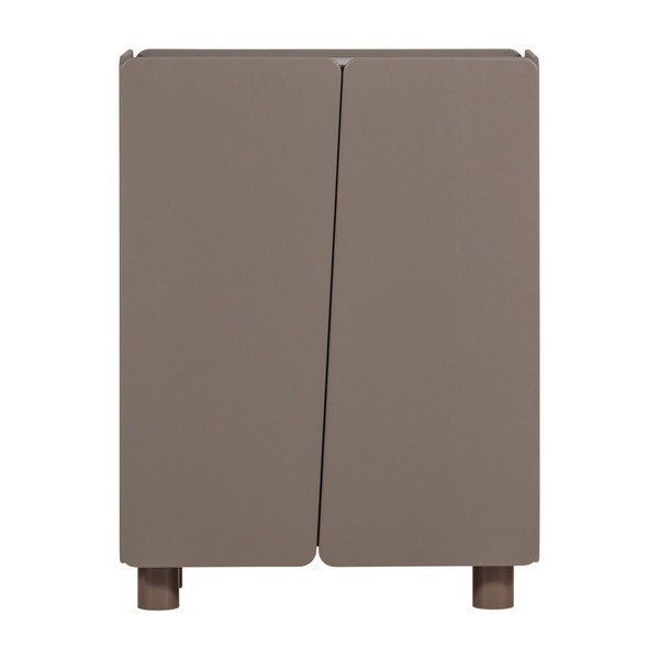 Hnědá skříňka z borovicového dřeva 100x135x45 cm Root – WOOOD-image-2