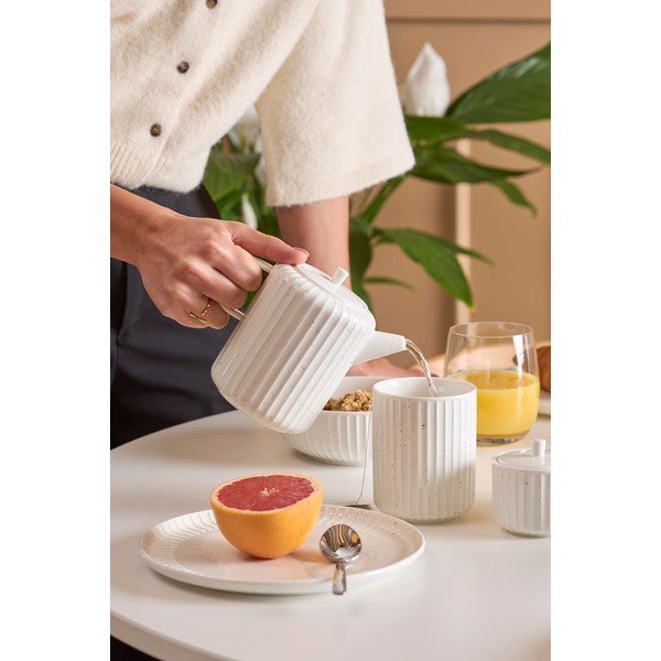 Bílý hrnek z kostního porcelánu 410 ml Ora Gloss – Salt&Pepper-image-3