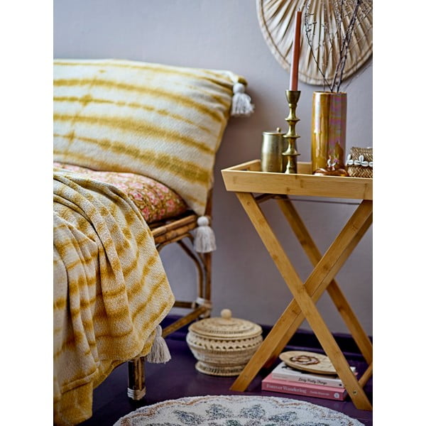 Žlutý přehoz na dvoulůžko 220x260 cm Decia – Bloomingville-image-1