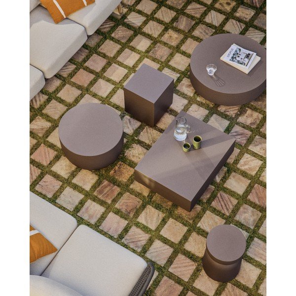 Betonový kulatý zahradní stolek ø 32 cm Garbet – Kave Home-image-2