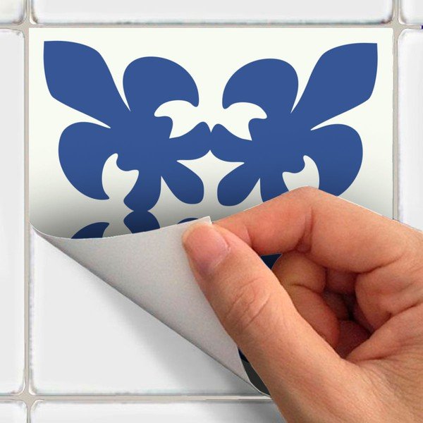 Sada 9 nástěnných samolepek Ambiance Cement Tiles Linia, 10 x 10 cm-image-2
