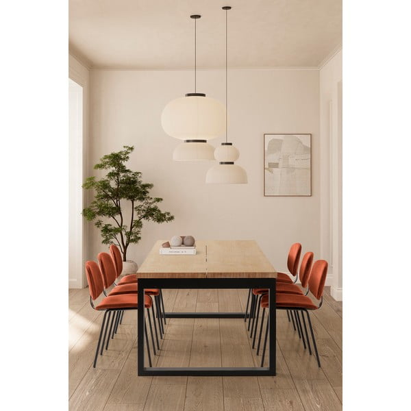 Jídelní stůl s deskou v dubovém dekoru 100x220 cm Rina – Marckeric-image-1