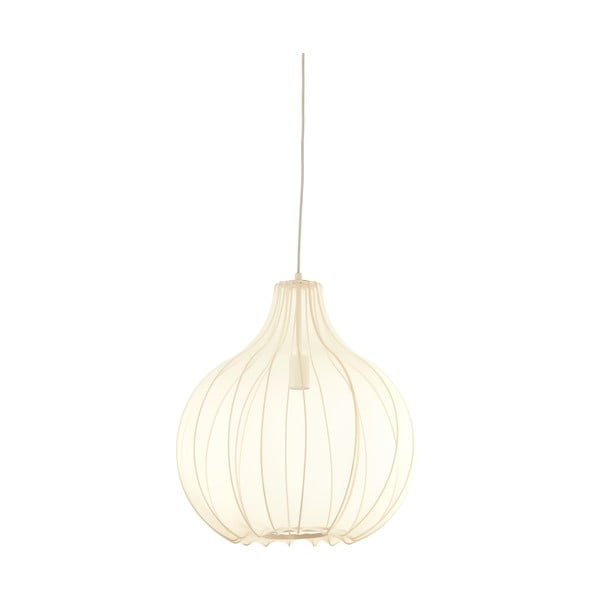 Béžové závěsné svítidlo s textilním stínidlem ø 50 cm Elati – Light & Living-image-2