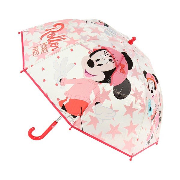 Transparentní dětský deštník Ambiance Minnie, ⌀ 71 cm