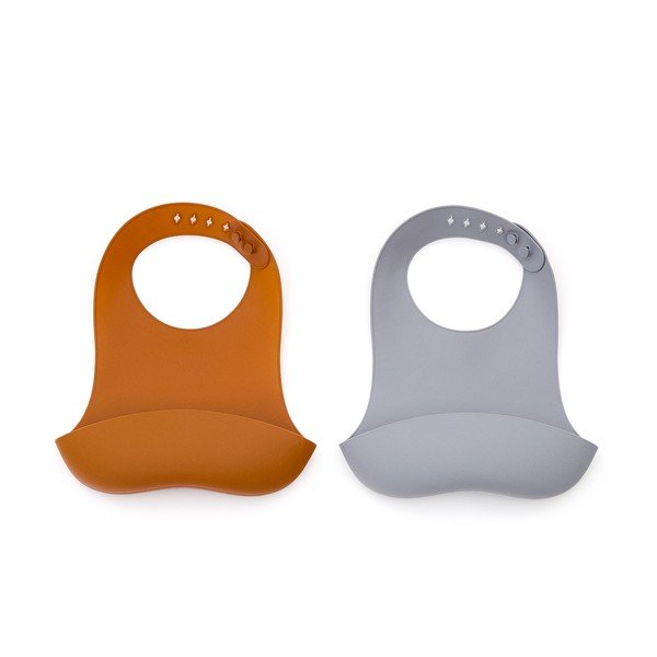 Oranžové/šedomodré bryndáky v sadě 2 ks Lili – Kave Home