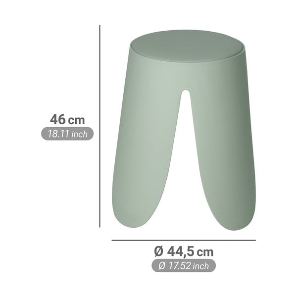 Šalvějově zelená plastová stohovatelná stolička Comiso – Wenko-image-4