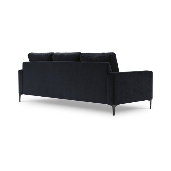 Tmavě modrá sametová pohovka Kooko Home Harmony, 220 cm-image-2